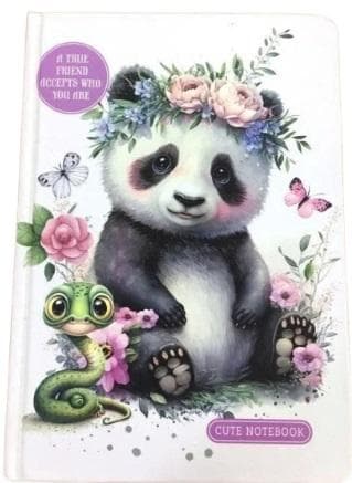Panda FRESH glat A5/64K notesbog