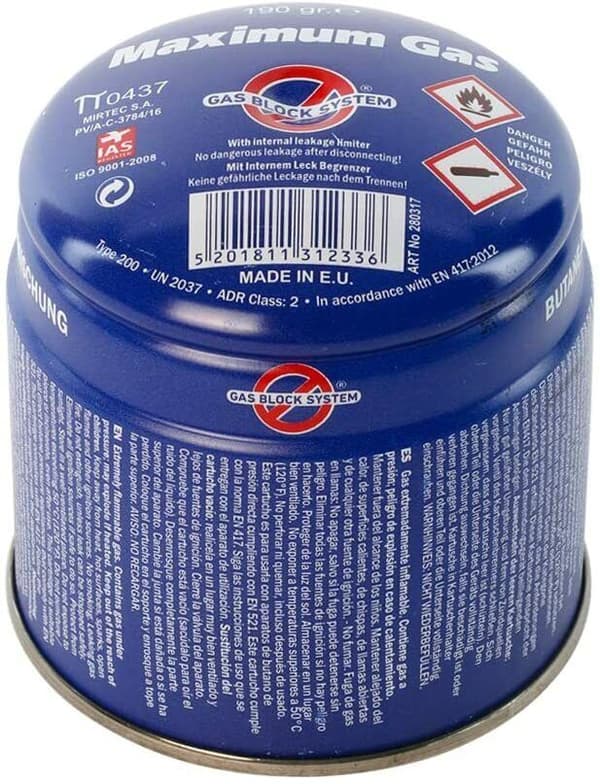 4x Gaspatron 190g Butan Propan Maximum Gas