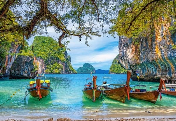 Pussel 1500 bitar vacker vik Thailand
