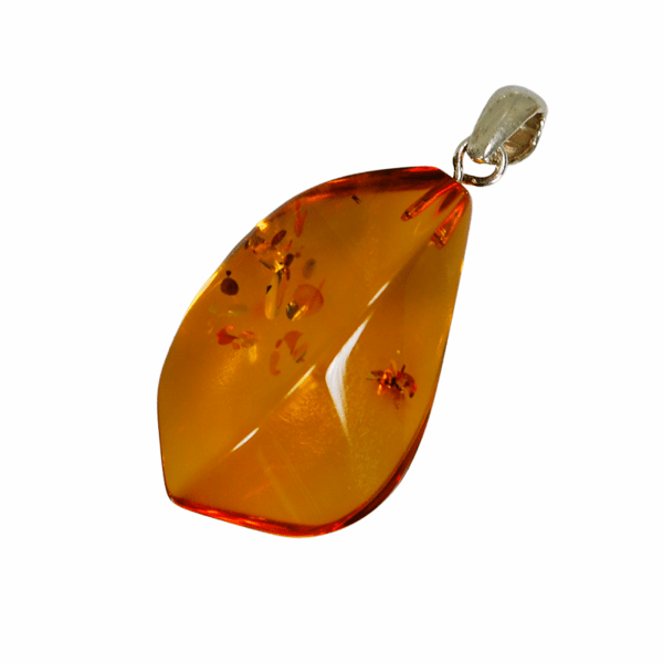 Cognac rav vedhæng - Baltic Amber Smykker