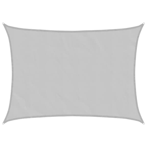 vidaXL Skuggsegel ljusgrått 7x5 m 100 % polyester