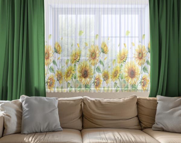 Gardin på tape print 377