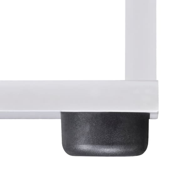 vidaXL Trappstegshylla 107 cm vit
