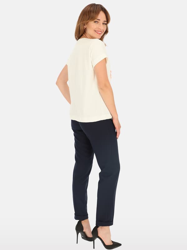 DAMBLUS I BOMULL MED SKJORTA