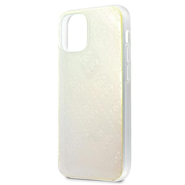 Guess 4G 3D Pattern Collection-skal till iPhone 12 mini, opal/iriserande