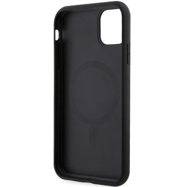 Guess GCube Stripes MagSafe-etui til iPhone 11 / Xr, sort