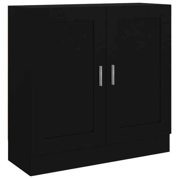 vidaXL reol sort 82,5 x 30,5 x 80 cm spånplade
