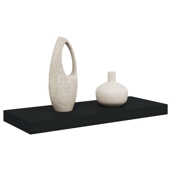 vidaXL vægreol sort 60x23,5x3,8 cm MDF
