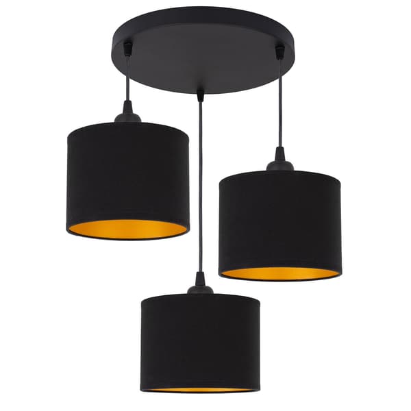 Tornado AM3K lampe sort-guld