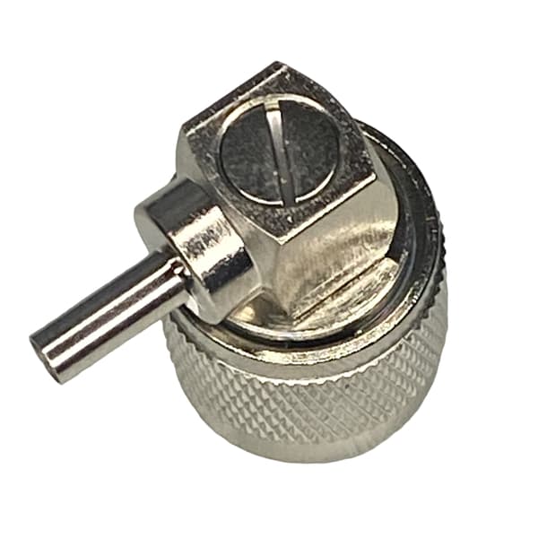 UHF-stik til RG174-kabel, vinklet