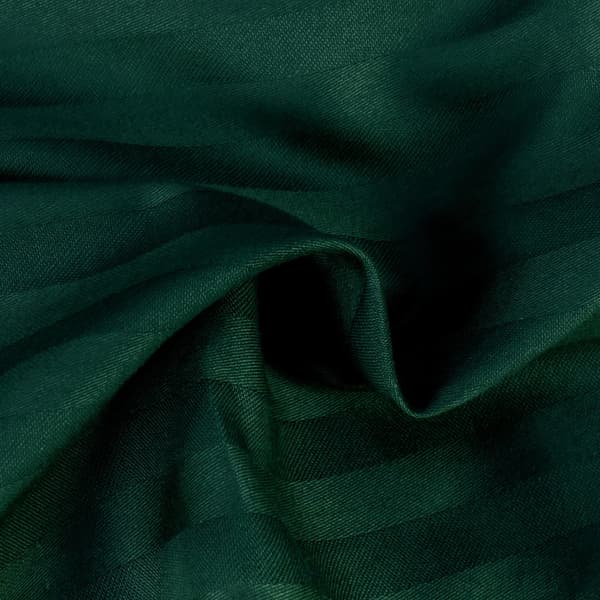 Bäddset 160x200 satin 100% BOMULL mörkgröna klassiska ränder