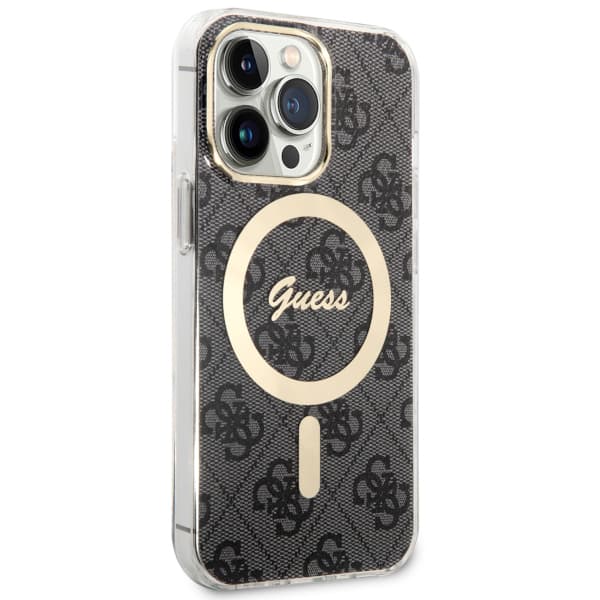 Guess IML 4G MagSafe-etui til iPhone 13 Pro / 13, sort