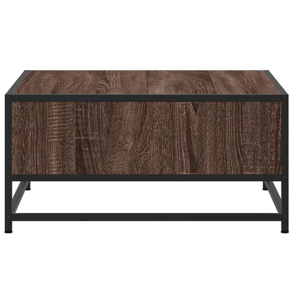 vidaXL sofabord brunt egetræ 60,5x60,5x30 cm