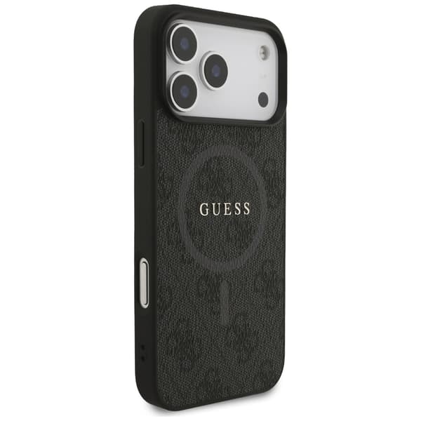 Guess 4G Ring Classic Logo MagSafe-etui til iPhone 17 Pro Max, sort