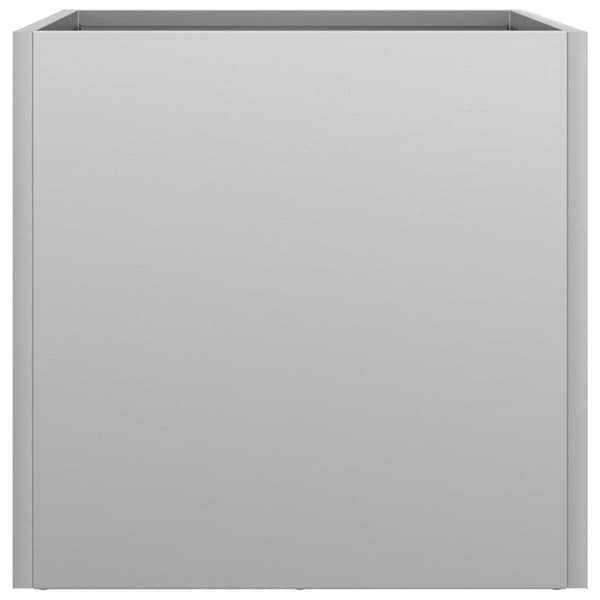 vidaXL Kruka, Silver, 32x30x29 cm, Galvaniserat stål
