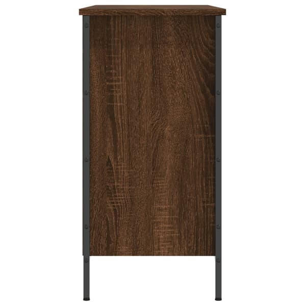 vidaXL skoskab brunt egetræ 100x35x70 cm