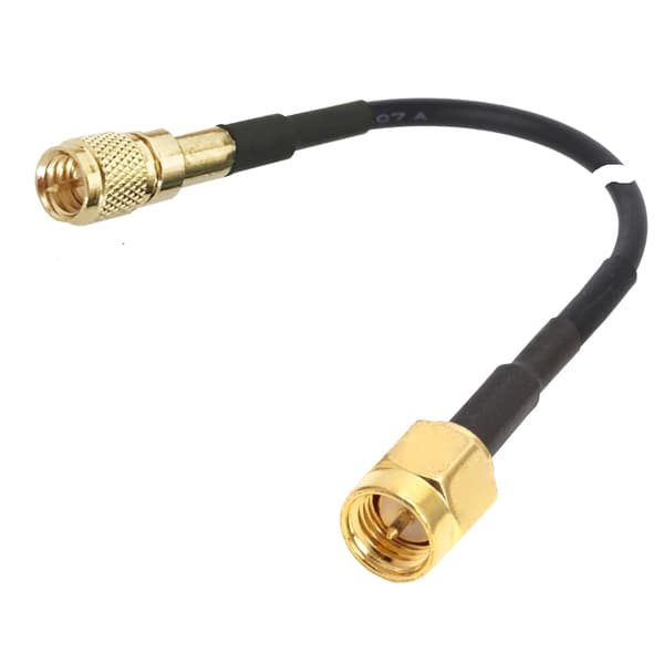 Microdot accelerometerkabel - SMA-kontakt RG174 1m