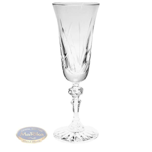 Kristall champagneglas 150ml Frozen Leaf