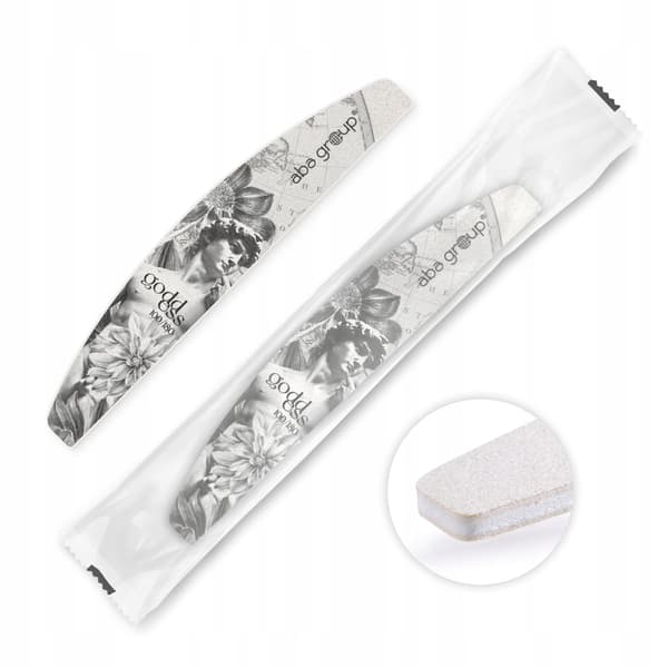 Aba Group SAFE PACKAGE HALF-MOON nagelfil 100/180 Small Line, STANDARD 50 st
