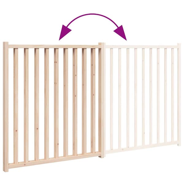 vidaXL foldbart sikkerhedsgitter til hunde, 2 paneler, 160 cm