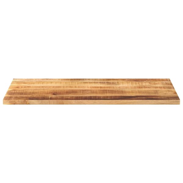 vidaXL bordplade 110x60x2,5 cm rektangulær ru mangotræ