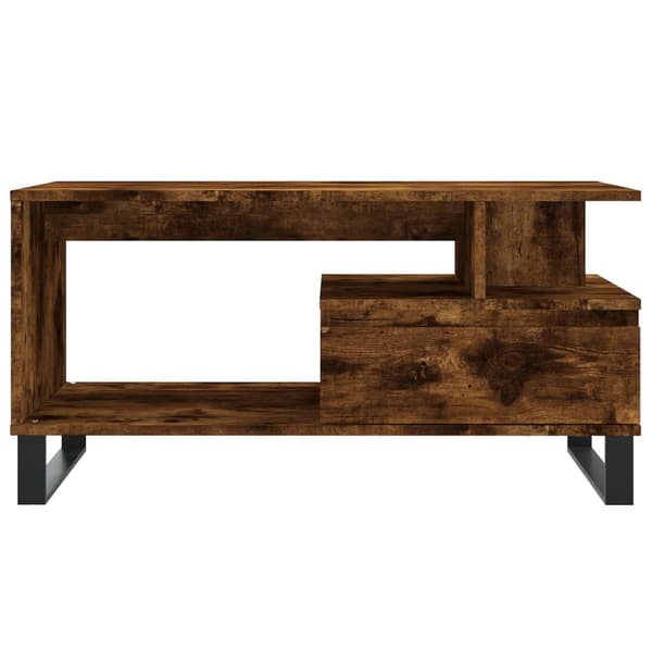 vidaXL sofabord røget eg 90x49x45 cm