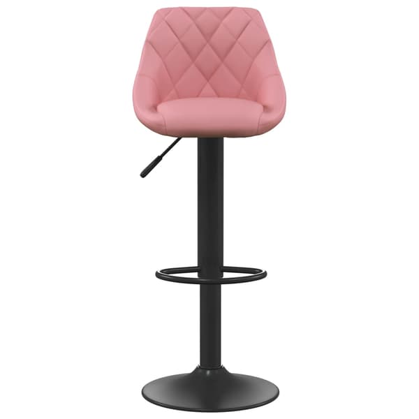 vidaXL Barstolar, set om 2, rosa, klädda i sammet