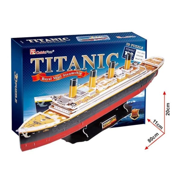 3D-PUSSEL TITANIC SKEPPSET XL 113 BITAR 0110