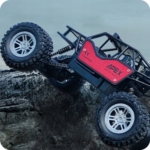 Fjärrstyrd bil RC terräng fjärrkontroll stor + 2 batterier 1:18