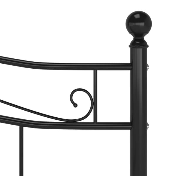vidaXL sengestel sort metal 180 x 200 cm