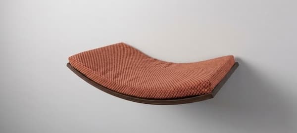 Træhylde til katte Arc 60cm Mørkepink