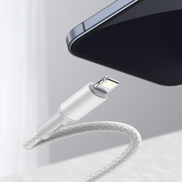 Kabel för iPhone USB-C - Blixtsnabb laddning 20W 2m - vit