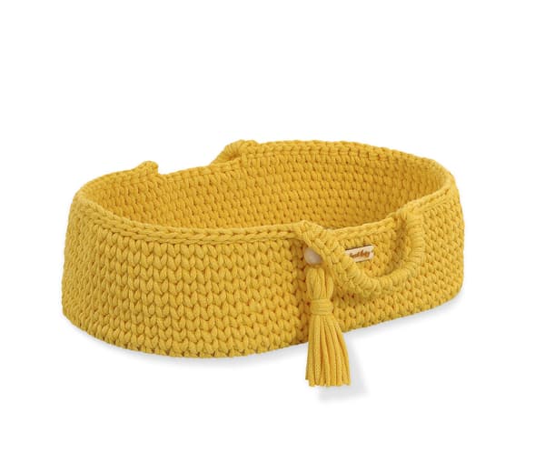Moses Basket BOHO Bomullsdockbärare - Gul