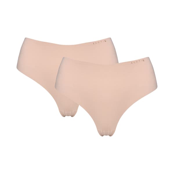 PERSILIA Högmidjade Stringtrosor 2-pack Esotiq | Beige XL