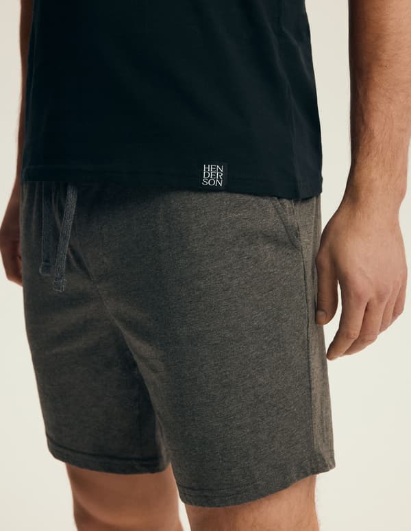 Mick Henderson Herrepyjamas | Sort, Grå XXL