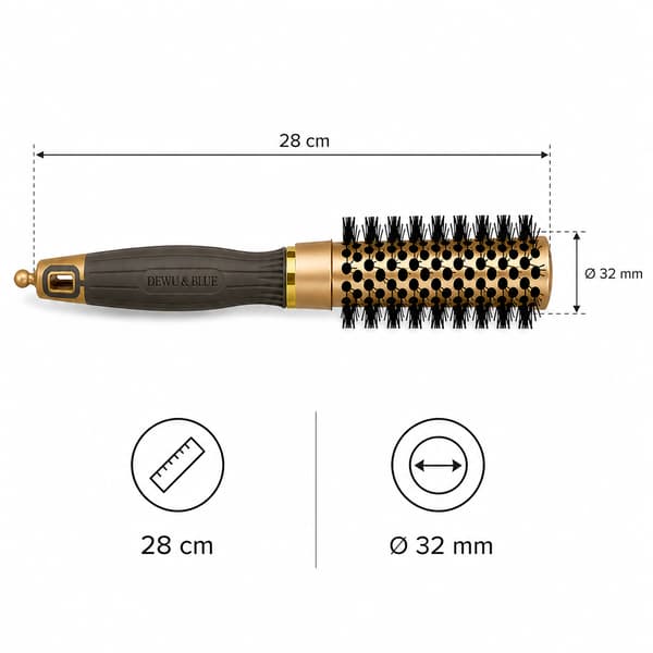 Keramisk termisk stylingborste med jonisering 32 mm NANO TECHNO