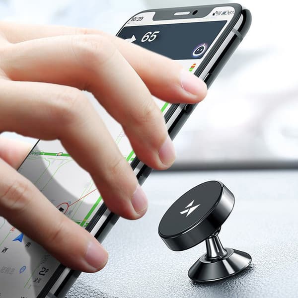 360 Magnetisk Biltelefonholder til Dashboard, Sort