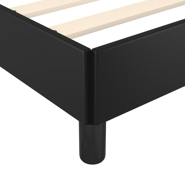 vidaXL sengestel sort 90x190 cm kunstlæder