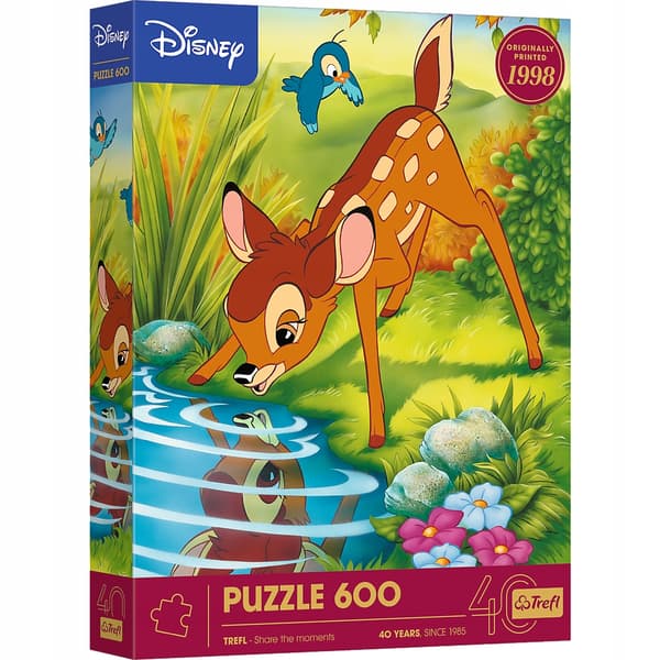Trefl 600-битный пазл 40-летний юбилей Bambi FSC смешанный материал
