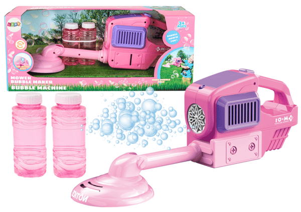Bubble Machine Gräsklippare Trimmer Två Vätskor Rosa