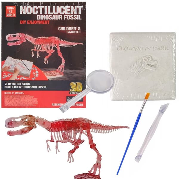 Palæontolog udgraver et dinosaurskelet