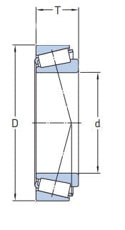 NP 765903/NP 525508 Leje 30x55x18.3 TIMKEN