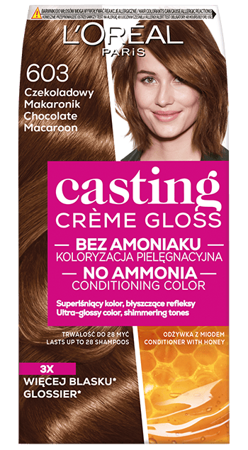 L'ORÉAL CASTING CREME GLOSS -hiusväri - 603 SUKLAAMAKARONI (48ml, 72ml, 60ml)