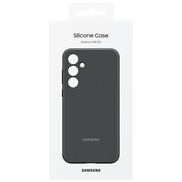Samsung Silikone Cover til Galaxy A55 5G sort