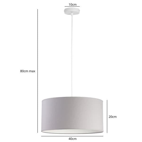 Tornado BAD1 lampa grå