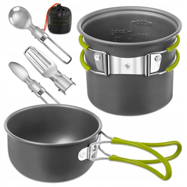 Scout Tourist Mess Set med kastruller och bestick D1097