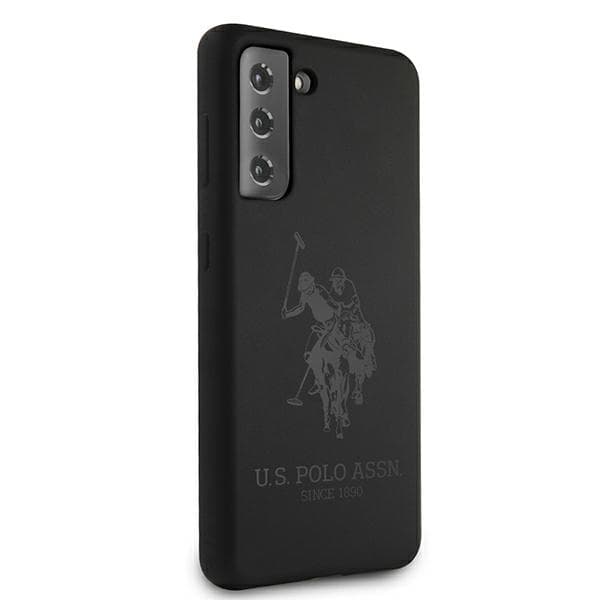 US Polo Silikone On Tone Etui til Galaxy S21 Sort