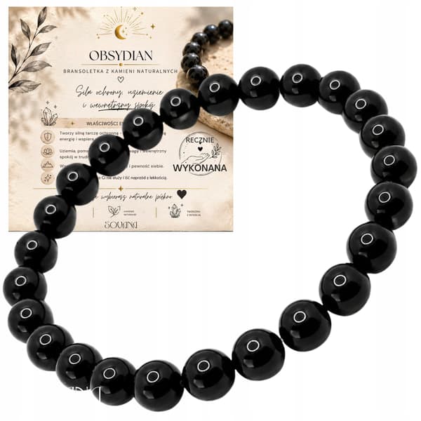 Obsidian armband