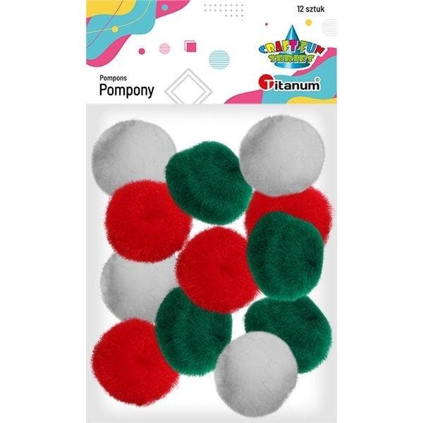 Akryylipompomit sekoitus 80 kpl