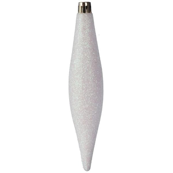 Sæt med 6 elegante plastikkuler 15 cm til juledekoration